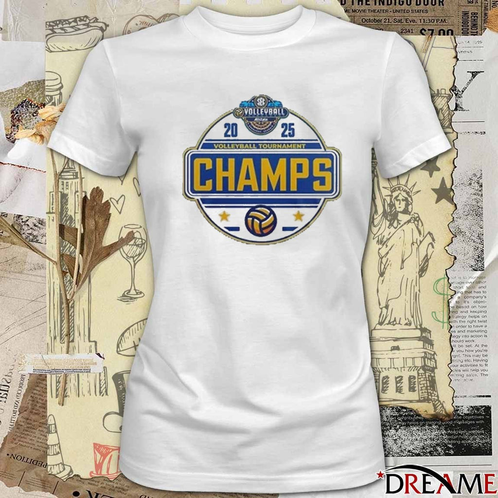 Kentucky Wildcats Volleyball SEC Tournament Champions 2025 Logo t-shirt