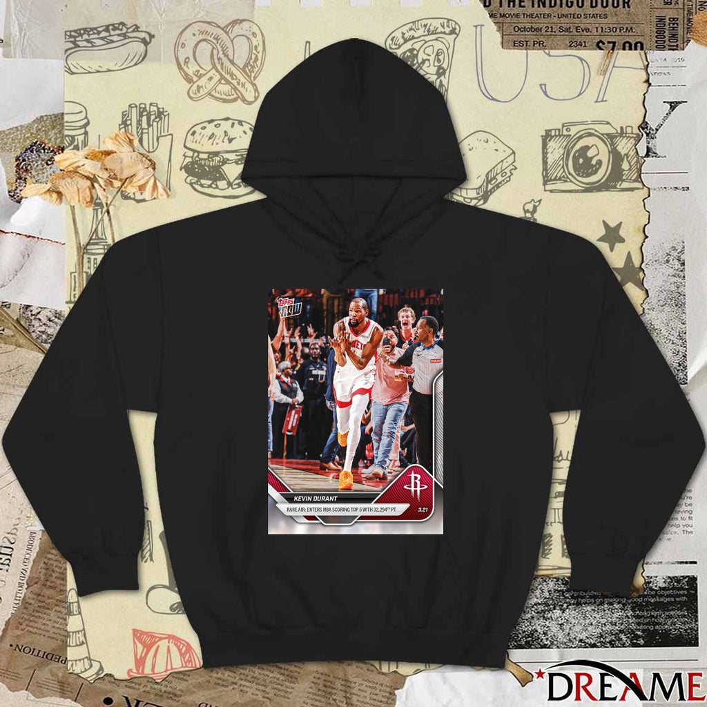 Kevin Durant Rare Air Enters NBA Scoring Top 5 2025-26 Bowman U NOW Basketball Card t-shirt