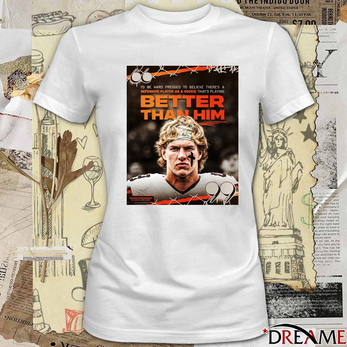 Kevin Stefanski I’d Be Hard Pressed To Believe There’s A Defensive Player As A Rookie That’s Playing Better Than Him Poster t-shirt