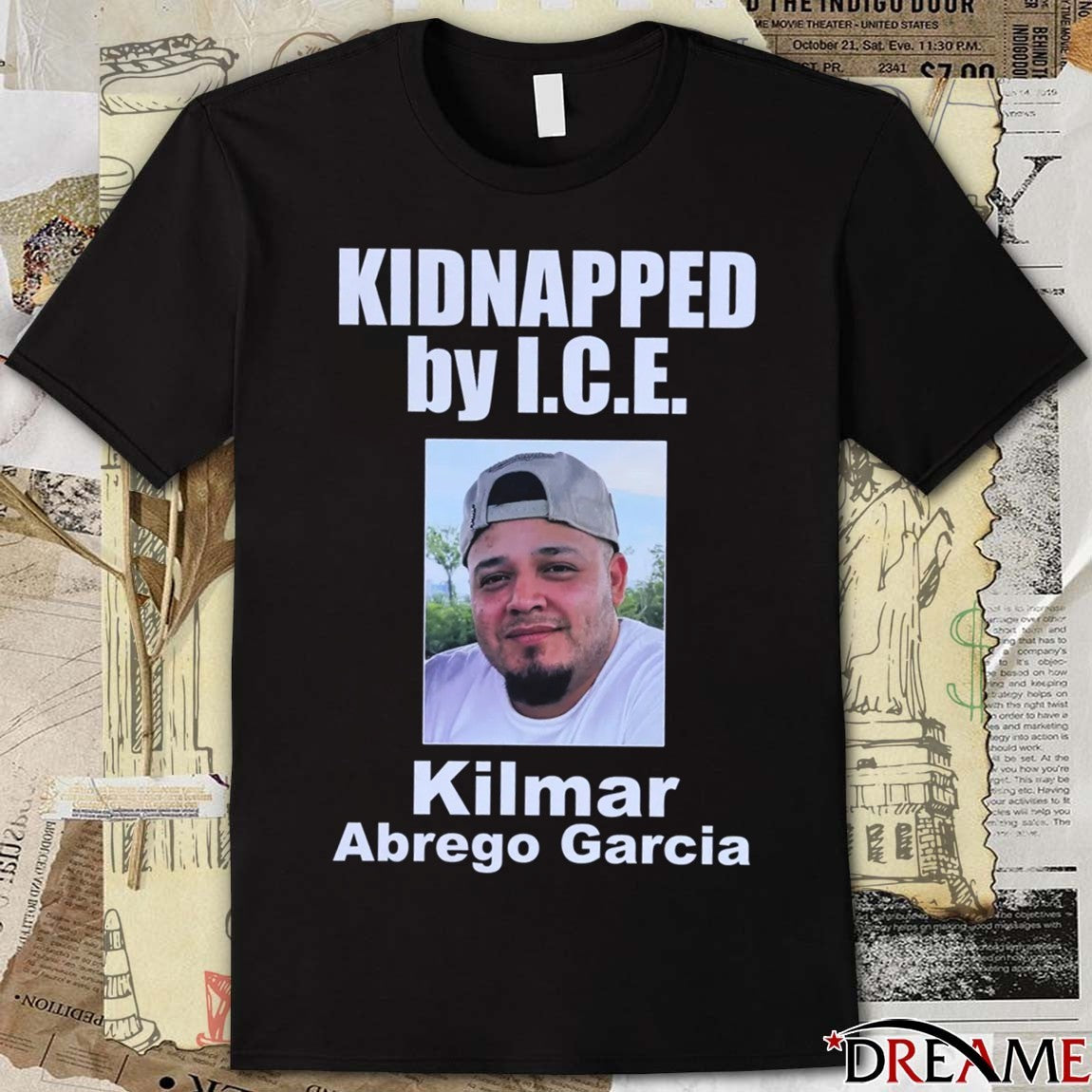 Kidnapped By ICE Kilmar Abrego Garcia 2025 t-shirt