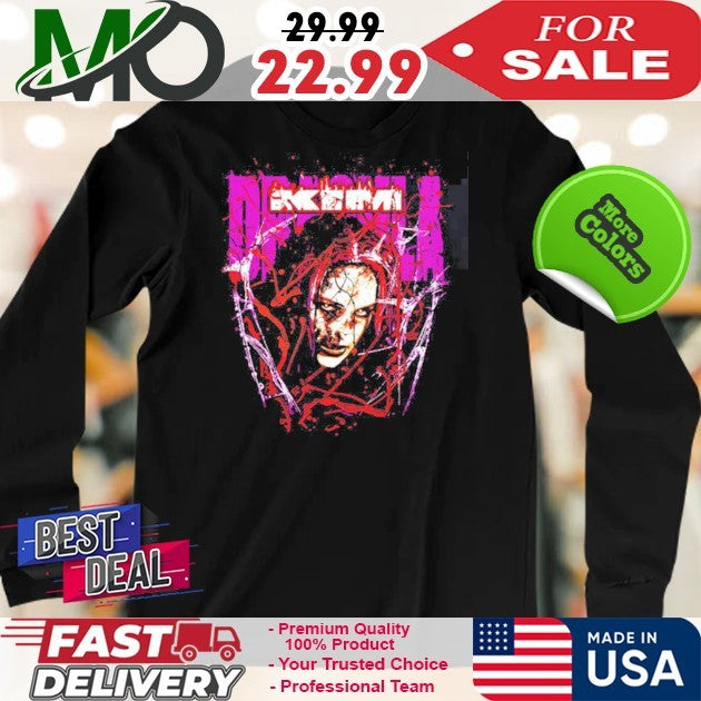 Kim Dracula Bloody Face Metalcore Music Graphic T-Shirt