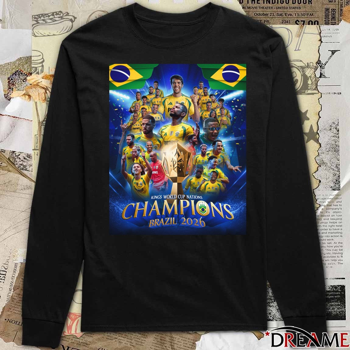 Kings World Cup Nations Champions Brazil 2026 Poster t-shirt