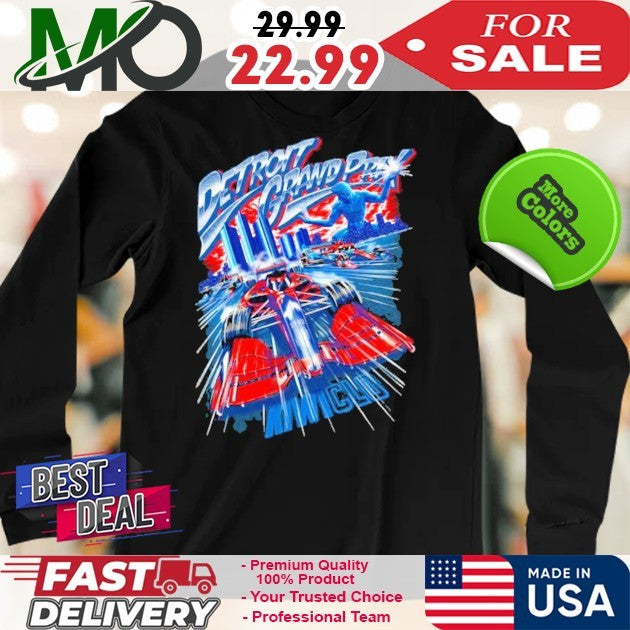 Kiwiclo Detroit Grand Prix F1 Racing Long Sleeve Shirt