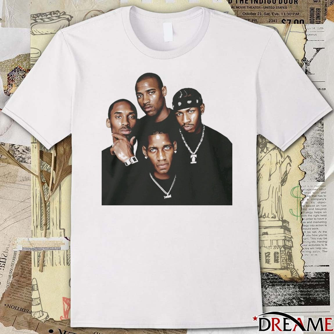 Kobe Iverson T Mac Carter Basketball Legends Art t-shirt