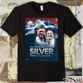 Korey Dropkin And Cory Thiesse Silver Team USA Curling Mixed Doubles Poster t-shirt