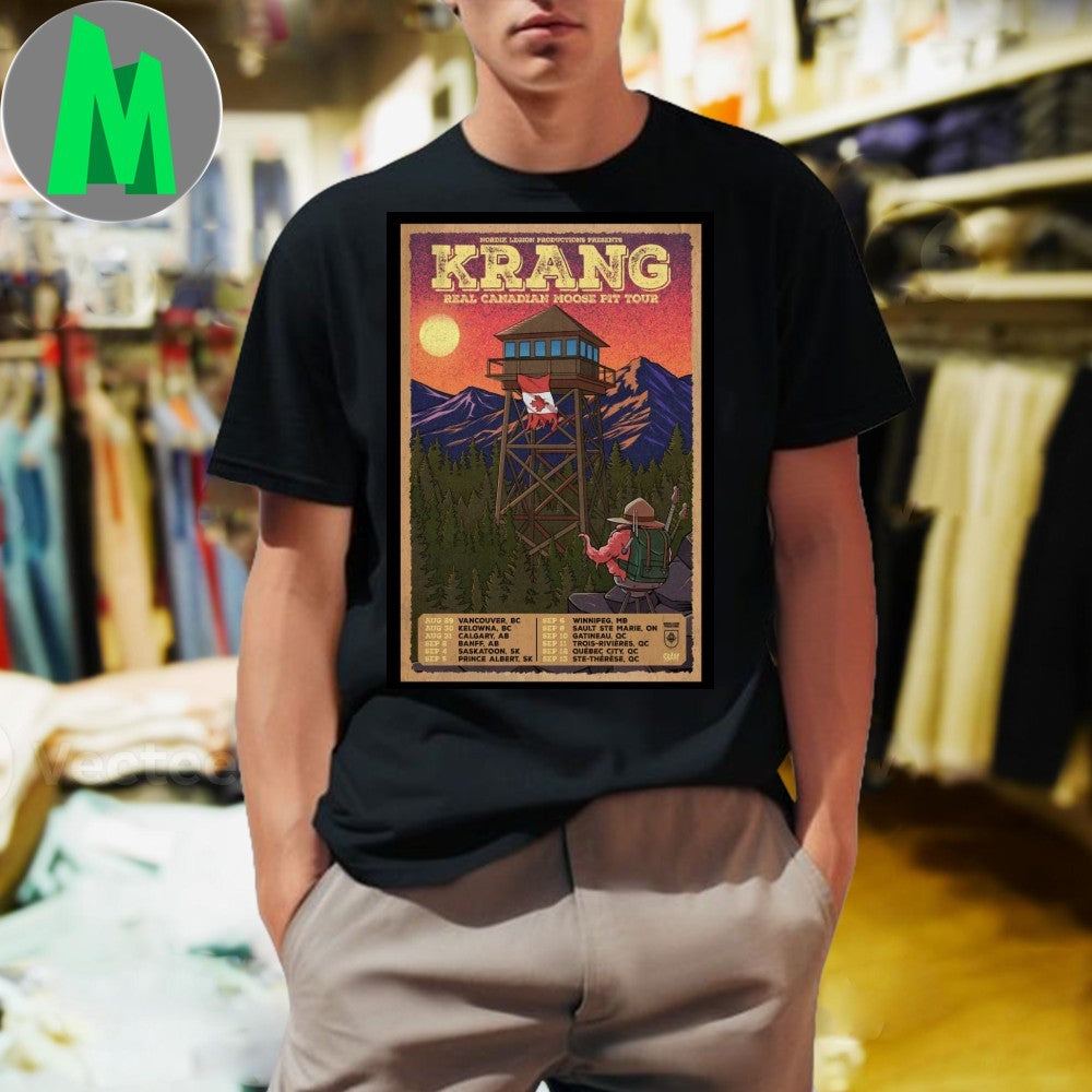 Krang Real Canadian Moose Pit Tour 2025 Poster Shirt