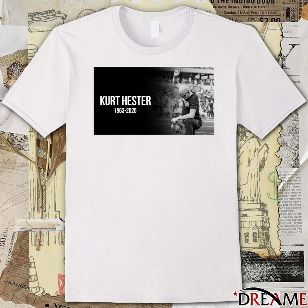 Kurt Hester Passing Away Earlier Today 1963 – 2025 Houston Football Poster t-shirt
