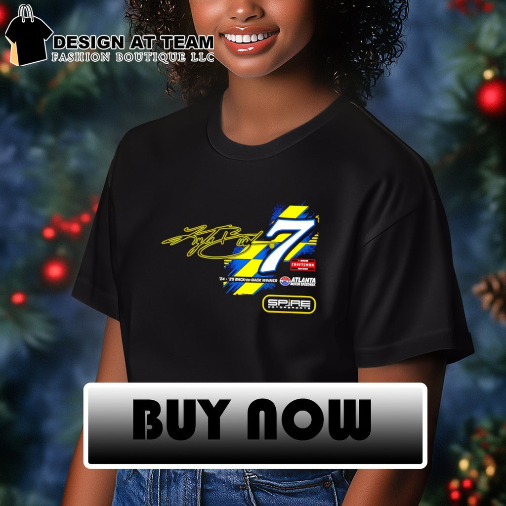 Kyle Busch 7 Spire Motorsports back to back winner signature shirt