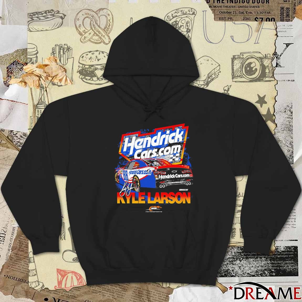 Kyle Larson Hendrick Cars.com Chevrolet NASCAR JRP Signature t-shirt