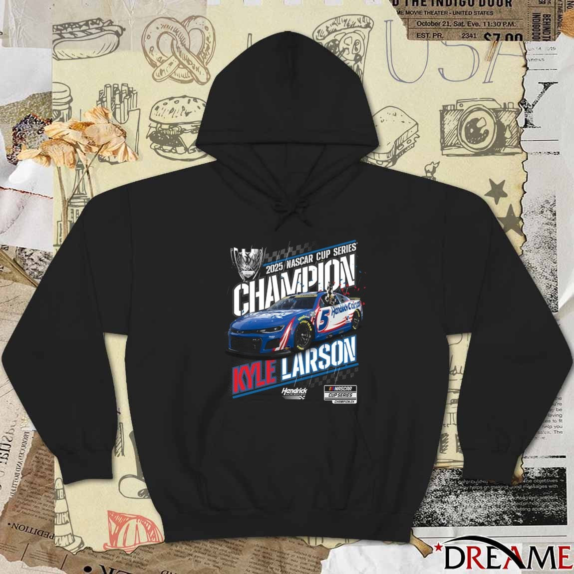 Kyle Larson Hendrick Motorsports Team 2025 NASCAR Cup Series Champion t-shirt