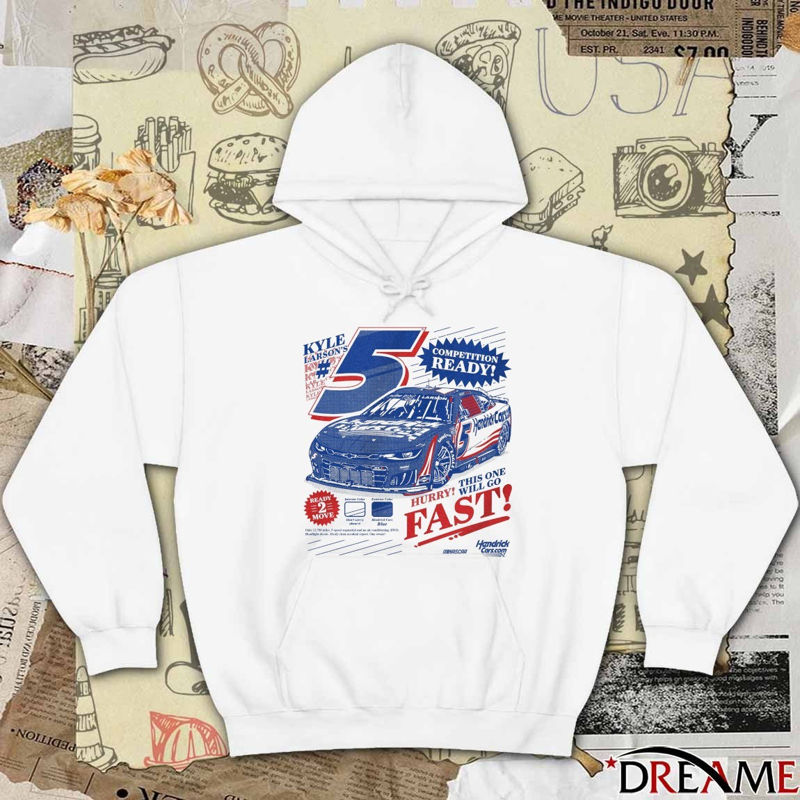 Kyle Larson’s Competition Ready Hurry This One Will Go Fast Nascar Hendrick Cars t-shirt