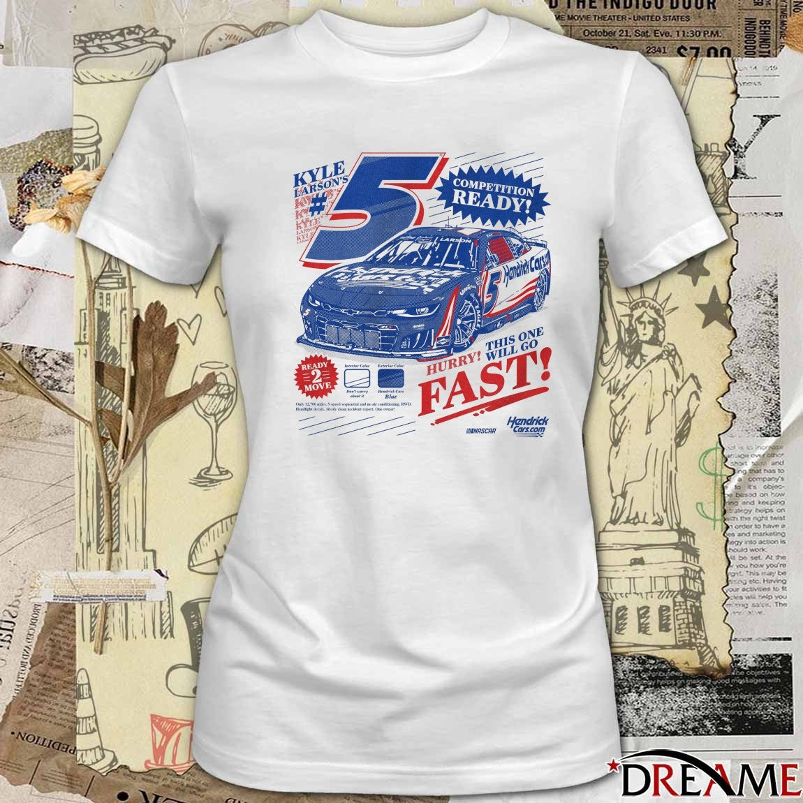 Kyle Larson’s Competition Ready Hurry This One Will Go Fast Nascar Hendrick Cars t-shirt