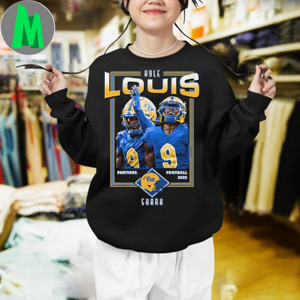 Kyle Louis Pitt Panthers Football 2025 Shark Shirt