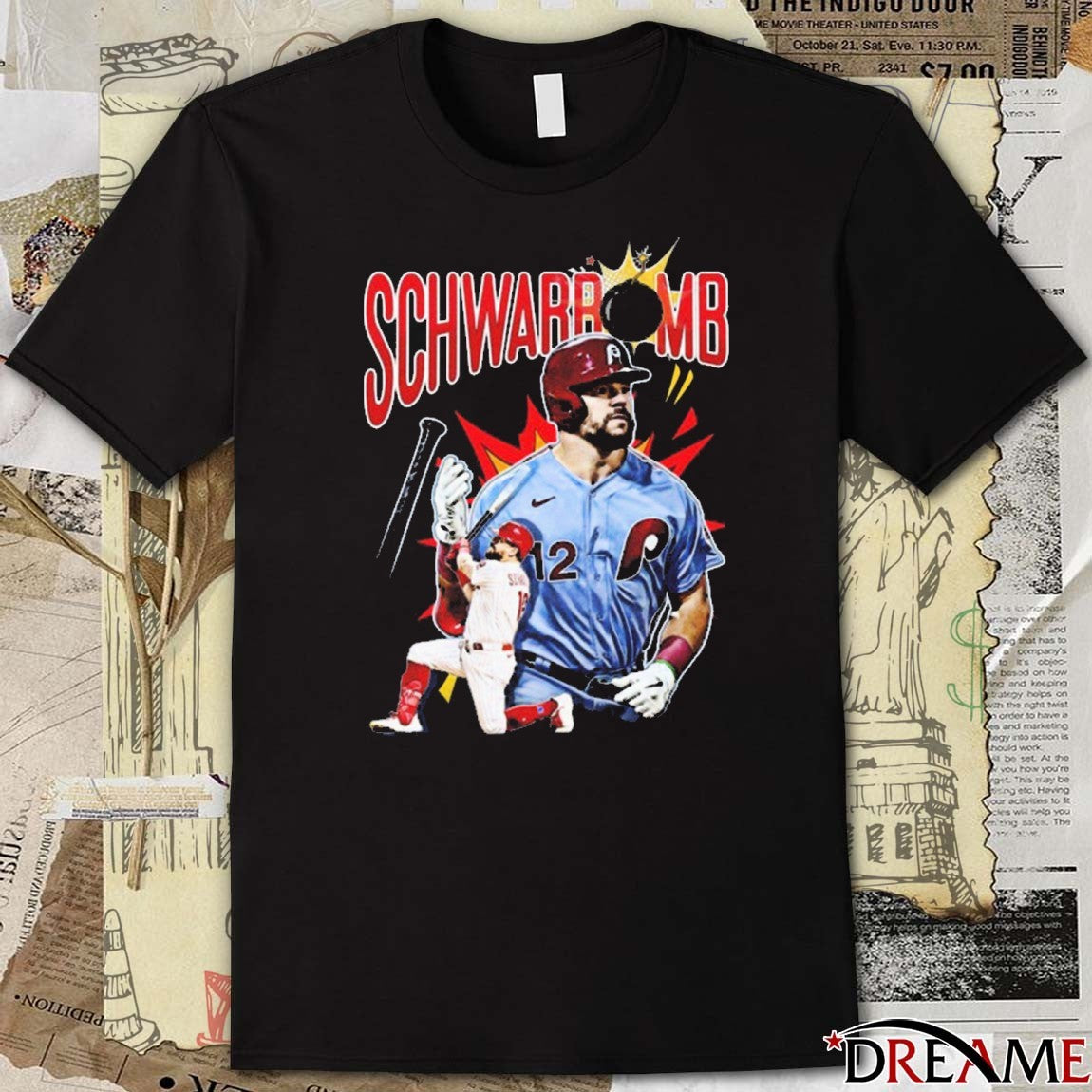 Kyle Schwarbomb Philadelphia Phillies MLB Fanart 2025 t-shirt