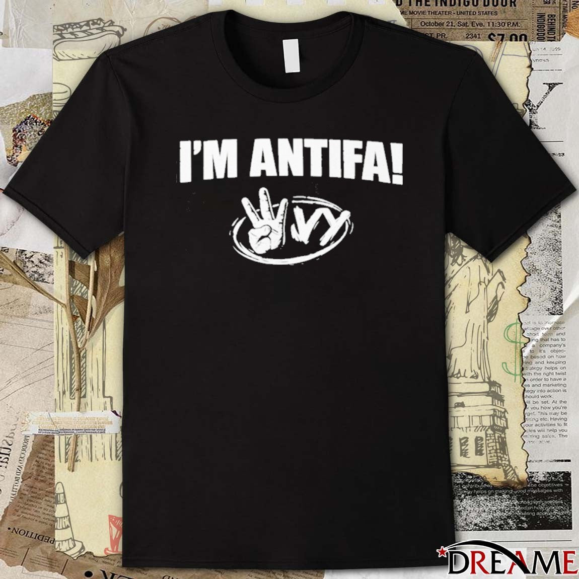 Kyle Wagner With I’m Antifa t-shirt