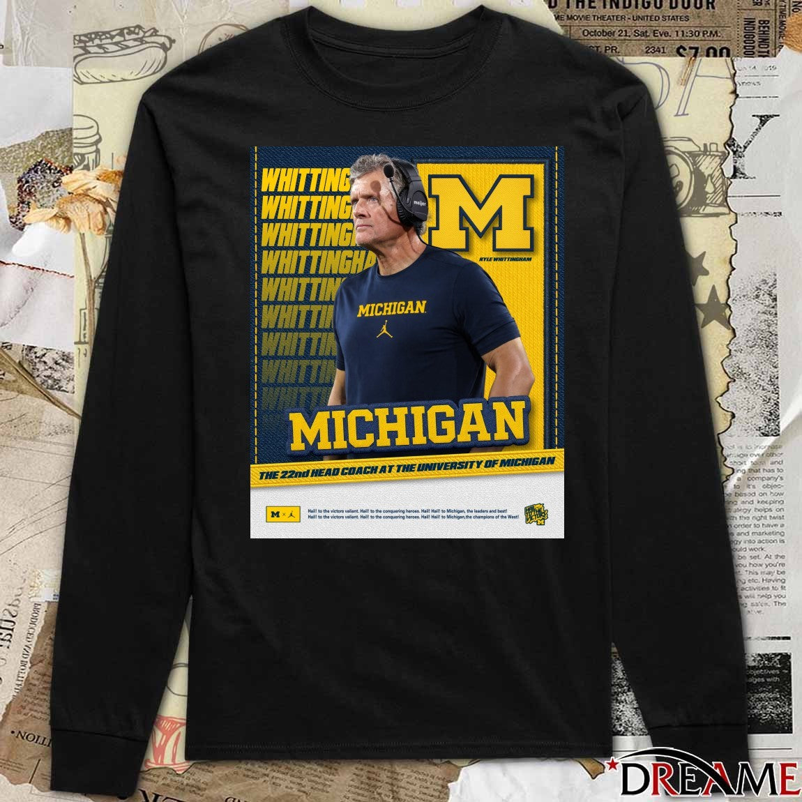 Kyle Whittingham The 22nd Head Coach Of The University Of Michigan Football Team Poster t-shirt