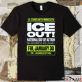 LA Stands With Minnesota ICE Out National Day Of Action No Business As Usual January 30 2026 t-shirt