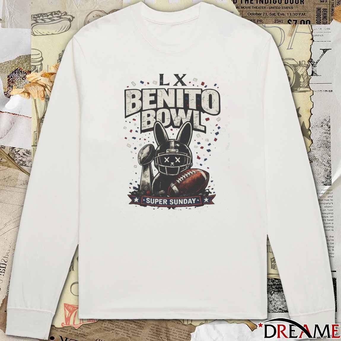 LX Benito Bowl Team Benito Super Sunday 2026 t-shirt
