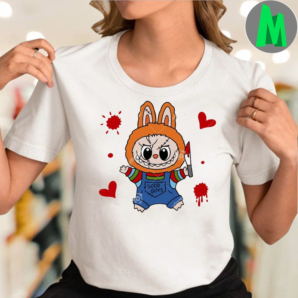 Labubu Chucky The Monsters Halloween Labubu Horror Shirt