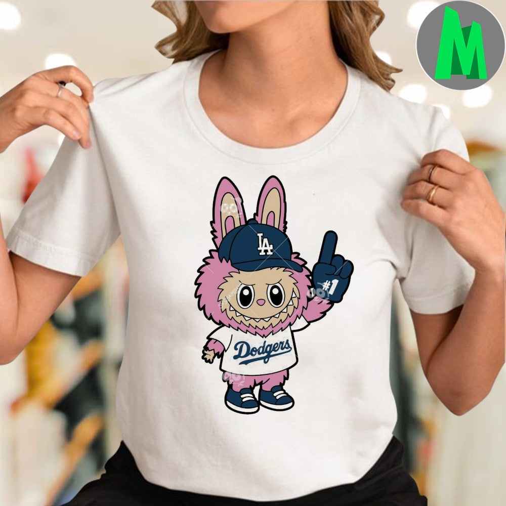 Labubu LA Dodgers Number 1 Logo Shirt