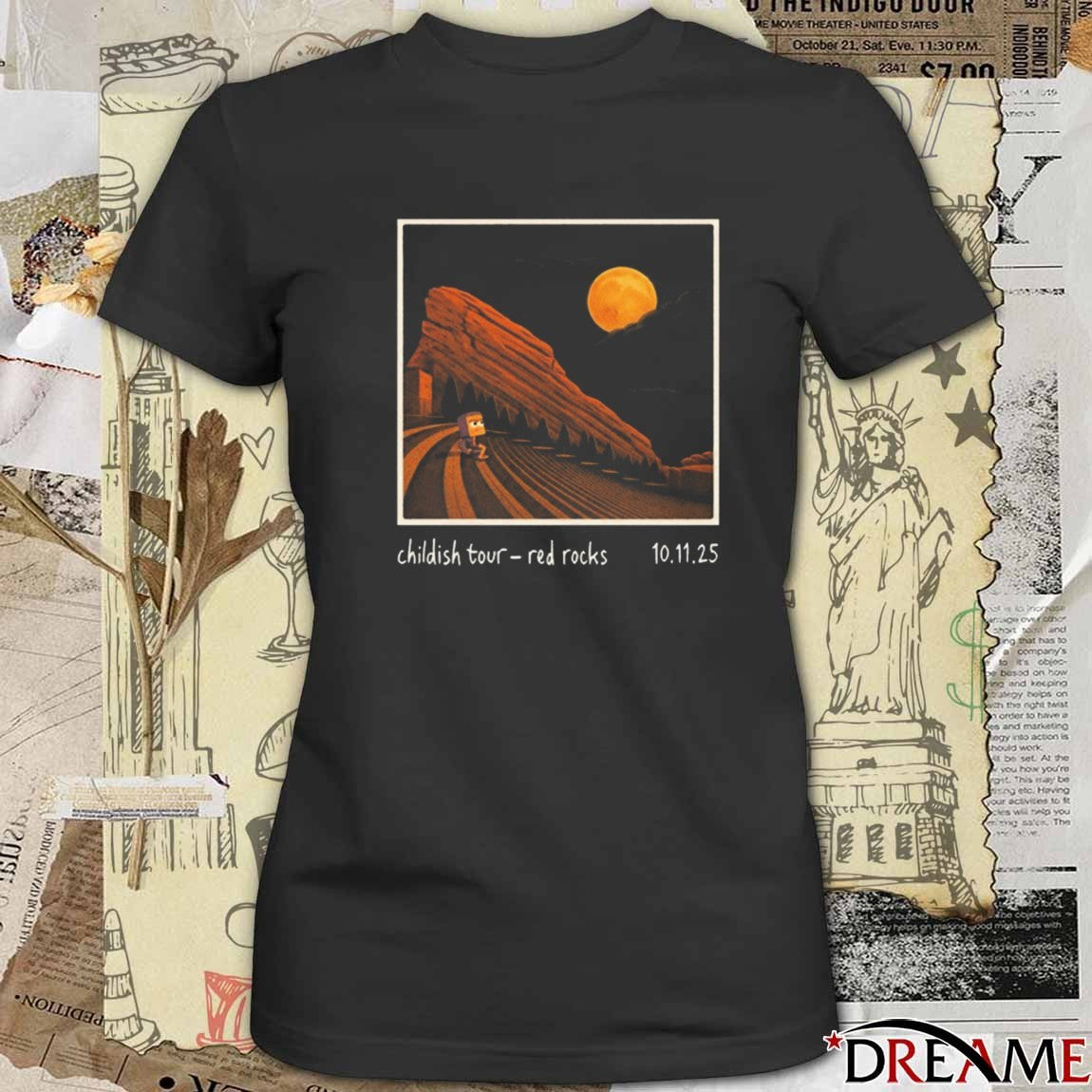 Lane 8 Childish Tour Morrison Colorado Red Rocks October 11 2025 t-shirt