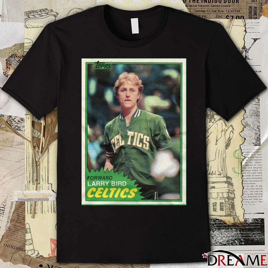 Larry Bird Boston Celtics 2026 NBA Basketball Topps Trading Card Player t-shirt