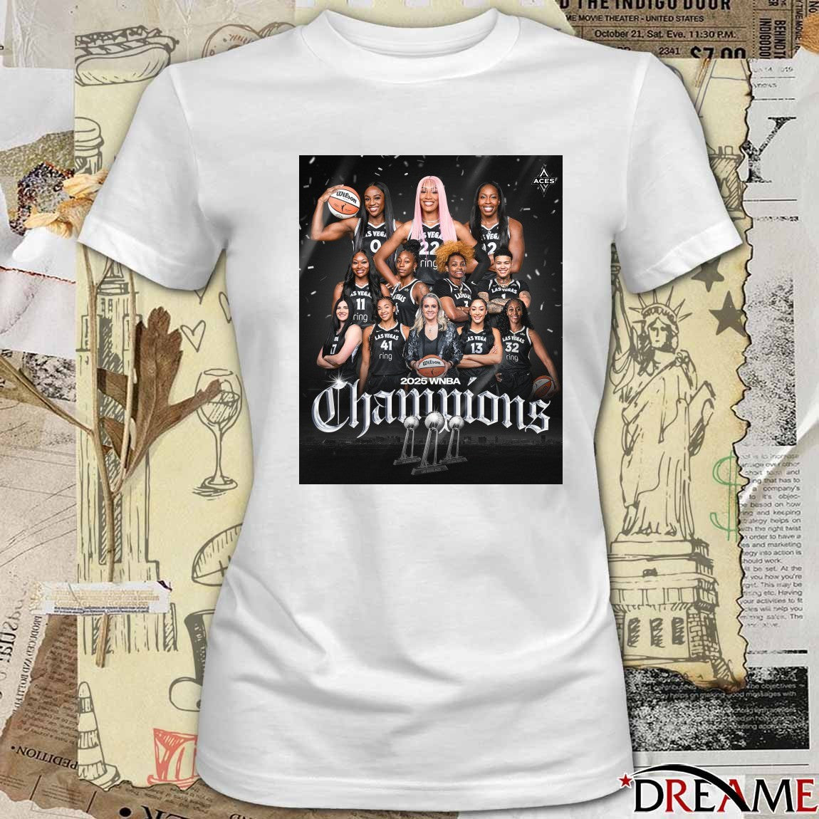 Las Vegas Aces Basketball are the 2025 WNBA Champions Poster t-shirt