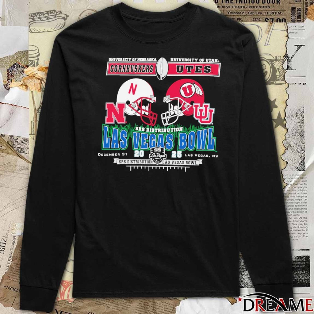 Las Vegas Bowl 2025 Srs Distribution Utah Utes vs Nebraska Cornhuskers December 31 Las Vegas NV t-shirt