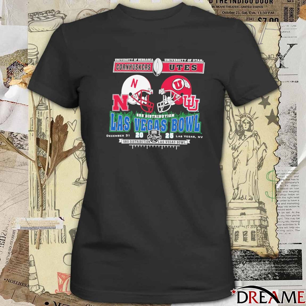 Las Vegas Bowl 2025 Srs Distribution Utah Utes vs Nebraska Cornhuskers December 31 Las Vegas NV t-shirt