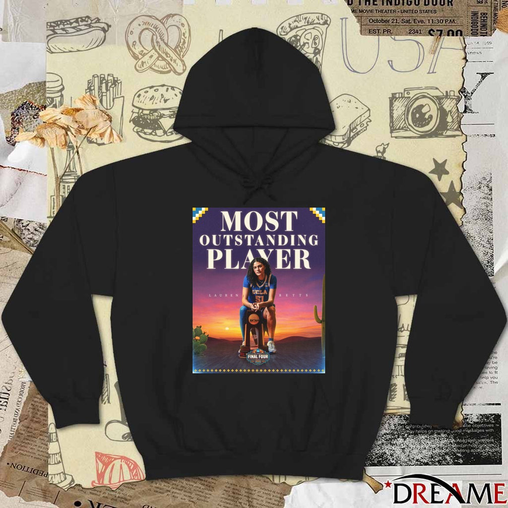 Lauren Betts UCLA Bruins 2026 Most Outstanding Player Poster t-shirt