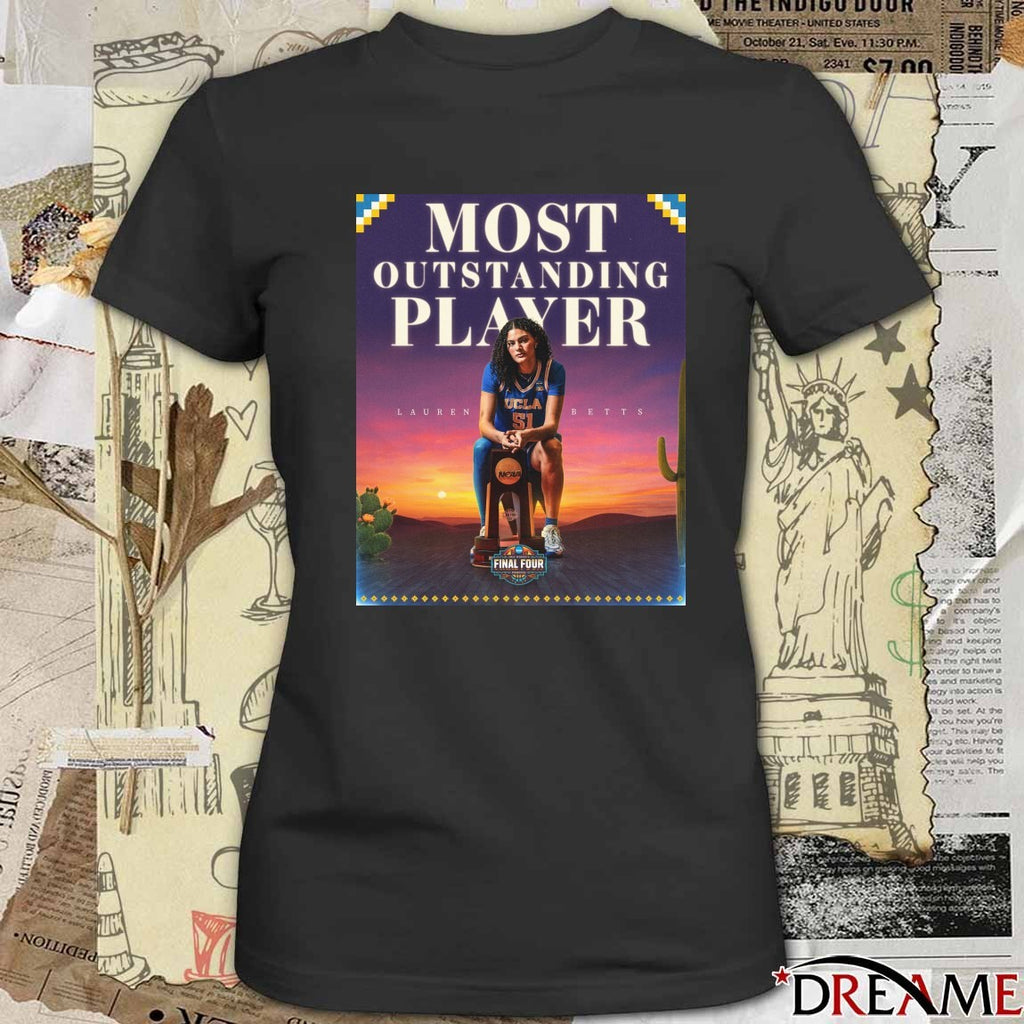 Lauren Betts UCLA Bruins 2026 Most Outstanding Player Poster t-shirt