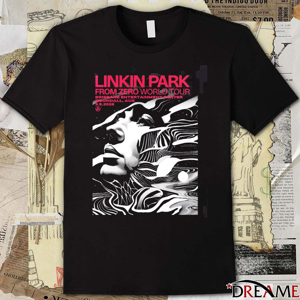 Linkin Park From Zero World Tour Boondall Australia 2026 Night 1 Gig Brisbane Entertainment Center March 3 Poster t-shirt