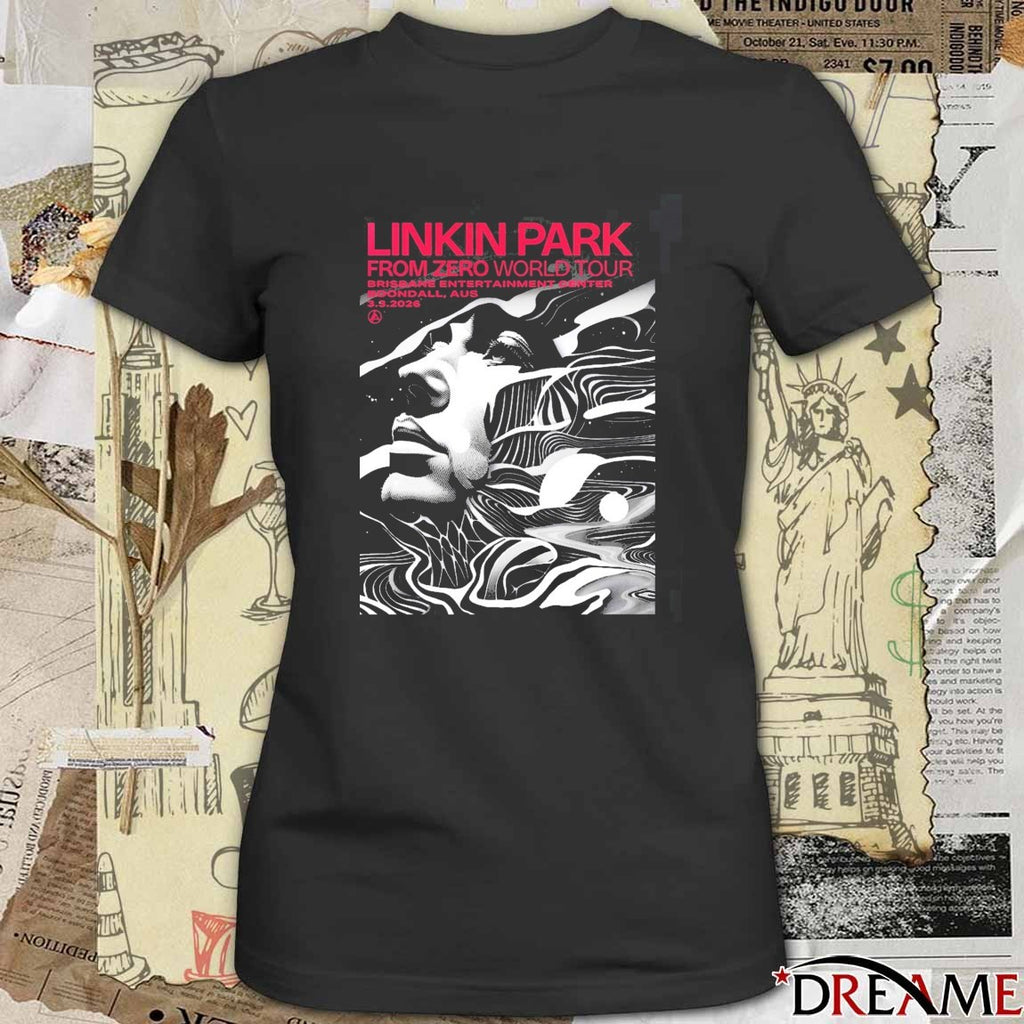 Linkin Park From Zero World Tour Boondall Australia 2026 Night 1 Gig Brisbane Entertainment Center March 3 Poster t-shirt