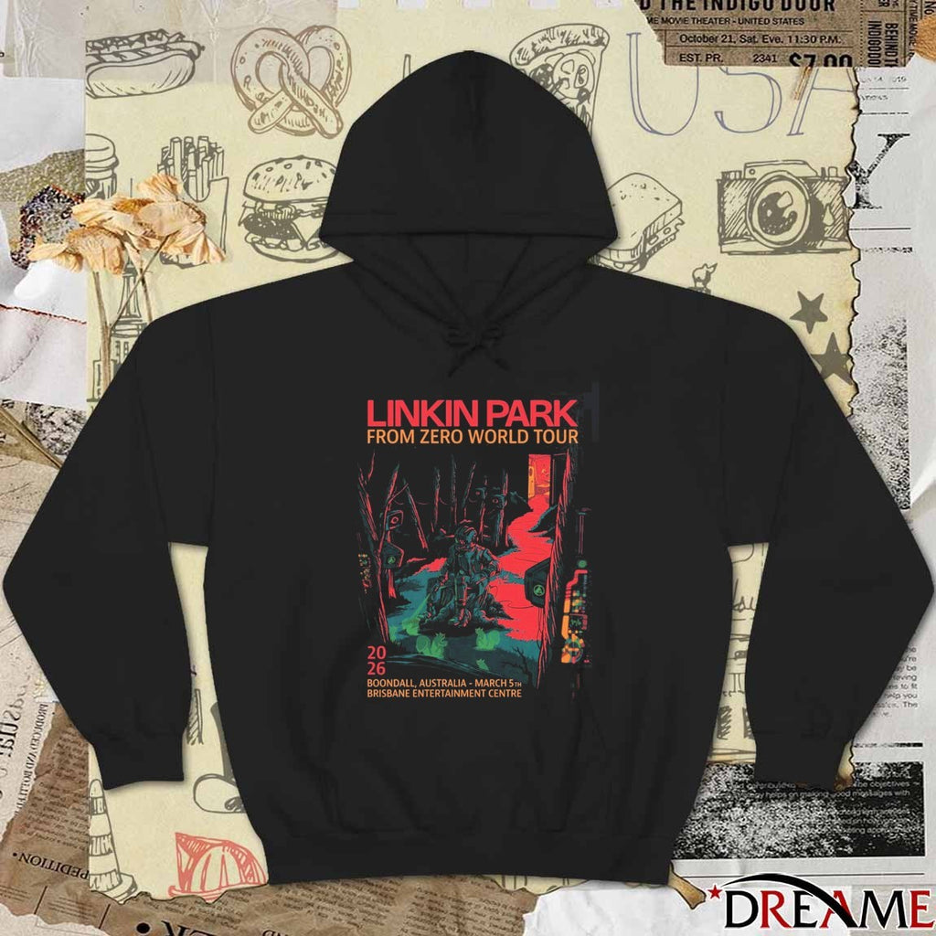 Linkin Park From Zero World Tour Boondall Australia 2026 Night 2 Gig Brisbane Entertainment Center March 5 Poster t-shirt