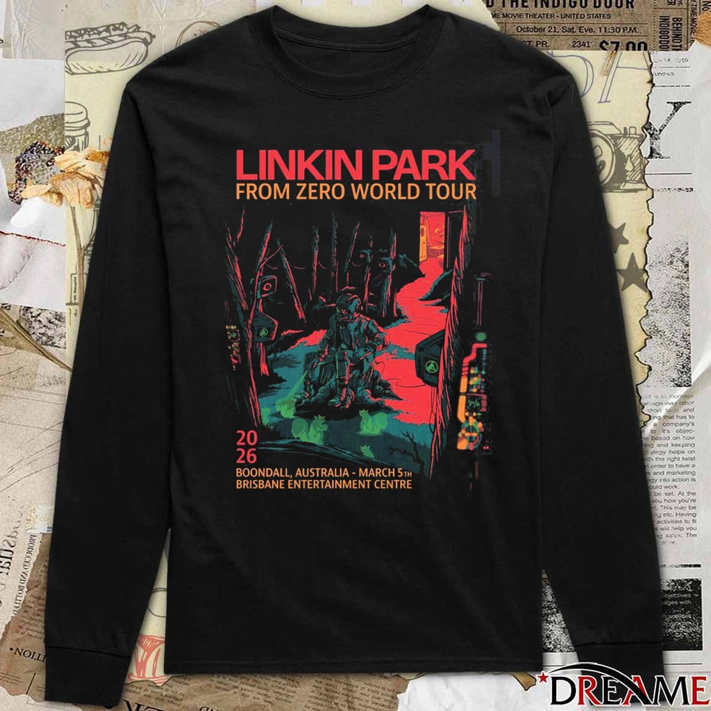 Linkin Park From Zero World Tour Boondall Australia 2026 Night 2 Gig Brisbane Entertainment Center March 5 Poster t-shirt