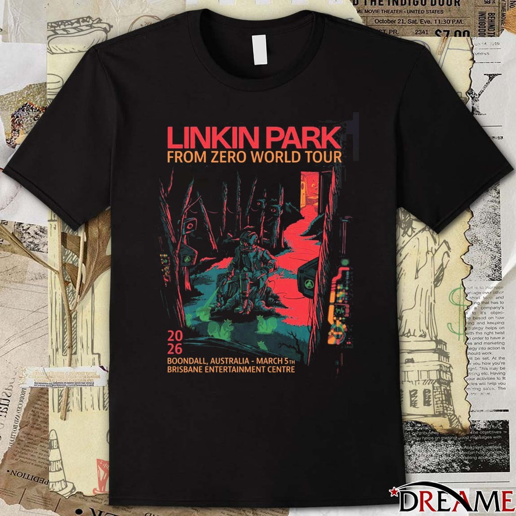 Linkin Park From Zero World Tour Boondall Australia 2026 Night 2 Gig Brisbane Entertainment Center March 5 Poster t-shirt