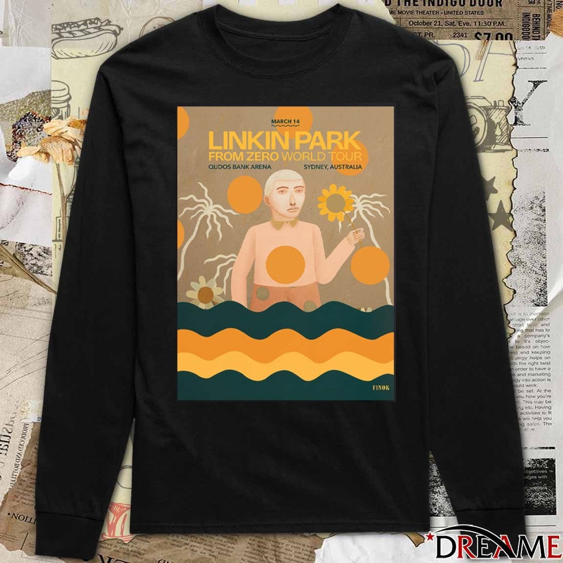 Linkin Park From Zero World Tour Sydney Australia 2026 Night 1 Gig Qudos Bank Arena March 14 Poster t-shirt
