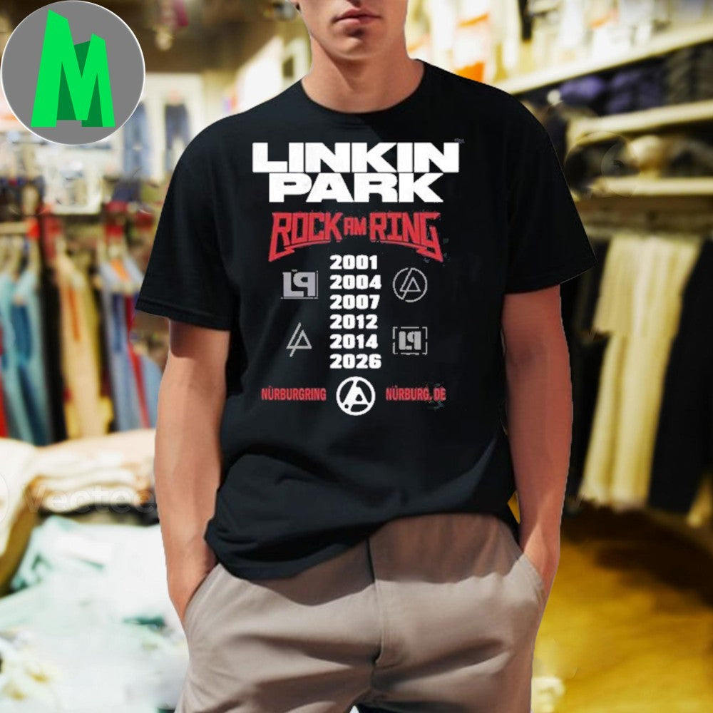 Linkin Park Rock Am Ring 2026 Nürburgring Germany Festival Graphic T-Shirt