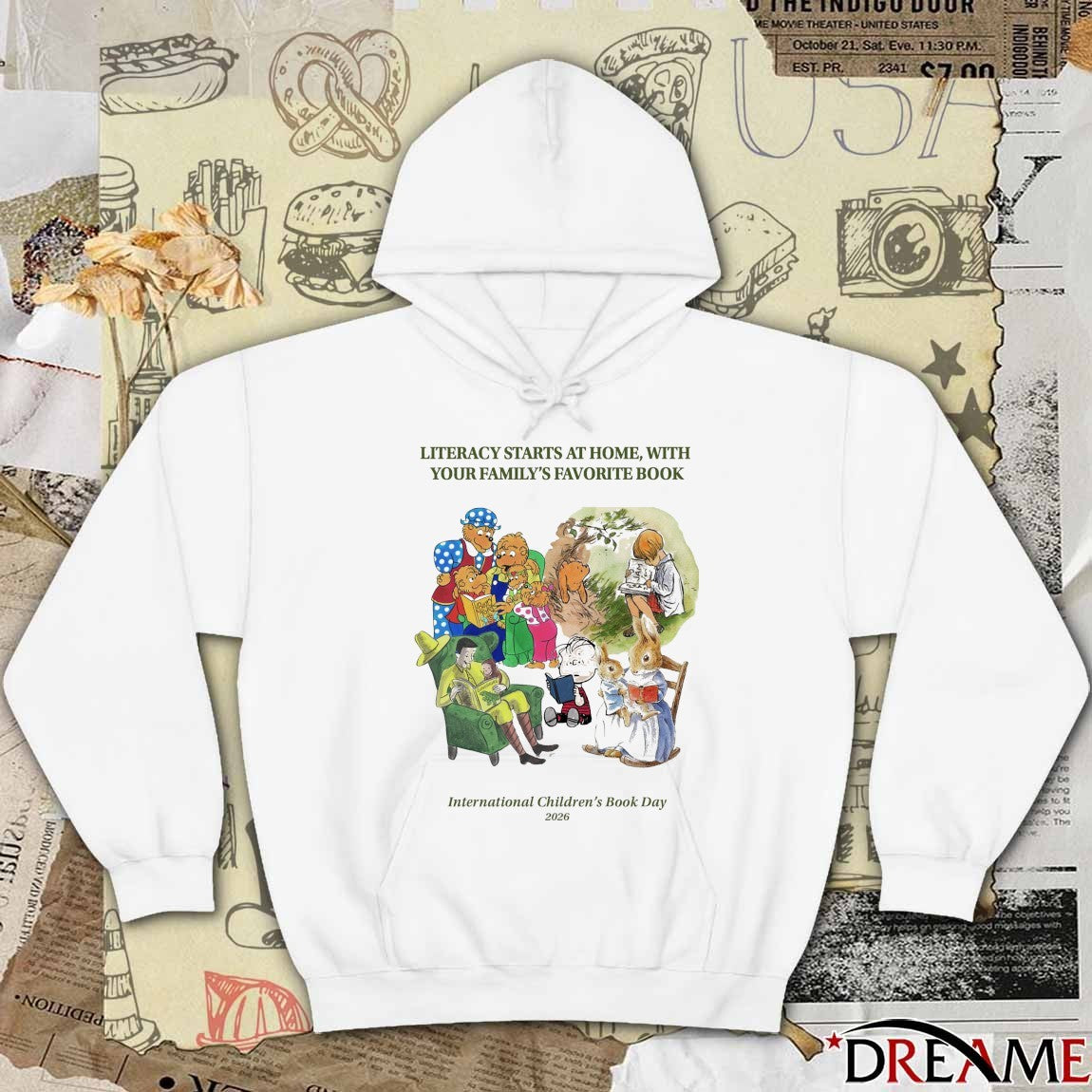 Literacy Starts At Home, With Your Family’s Favorite Book International Children’s Book Day 2026 t-shirt