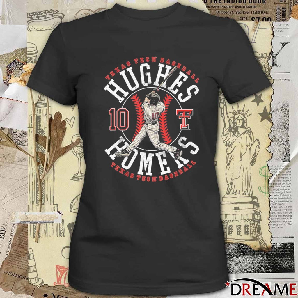 Logan Hughes Hughes Homers Texas Tech Red Raiders Basetball Graphic t-shirt