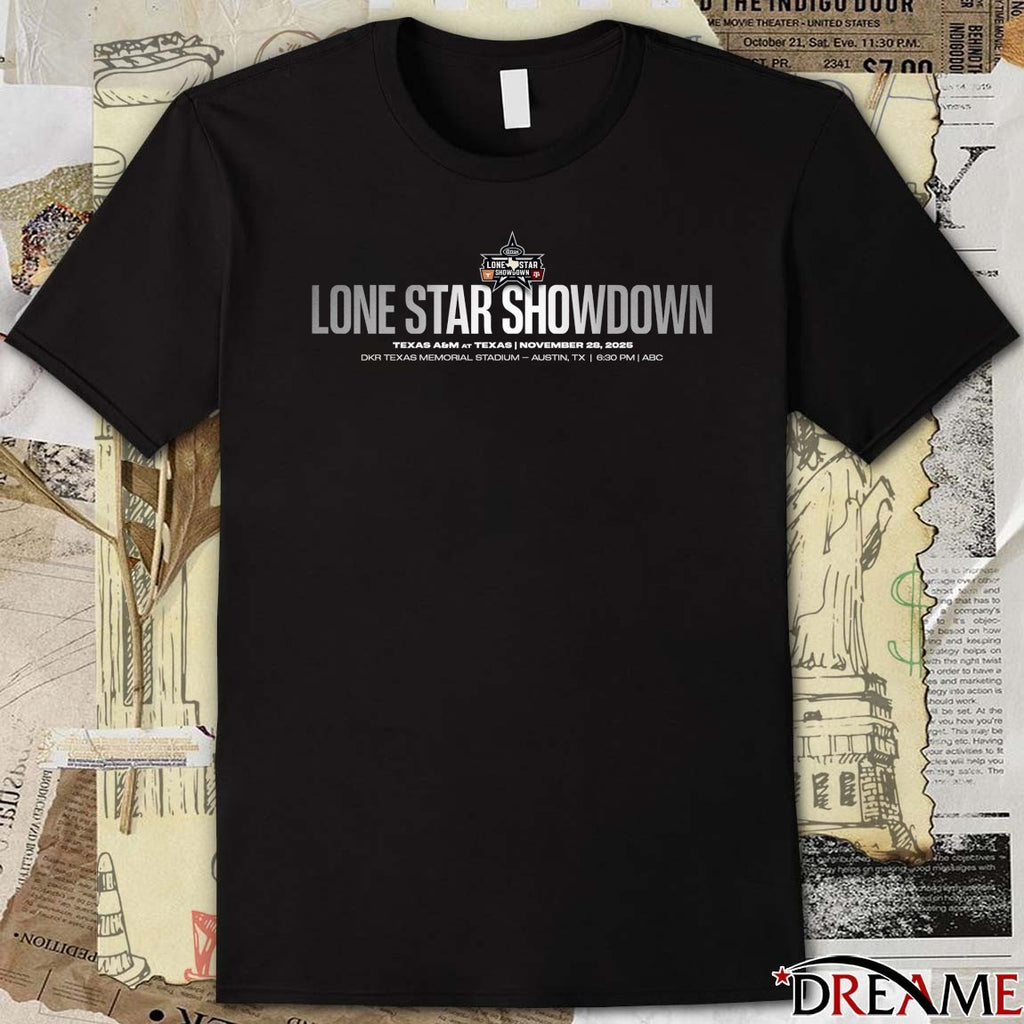 Lone Star Showdown Texas A&m At Texas Longhorns November 28, 2025 Dkr Texas Memorial Stadium Austin, TX t-shirt