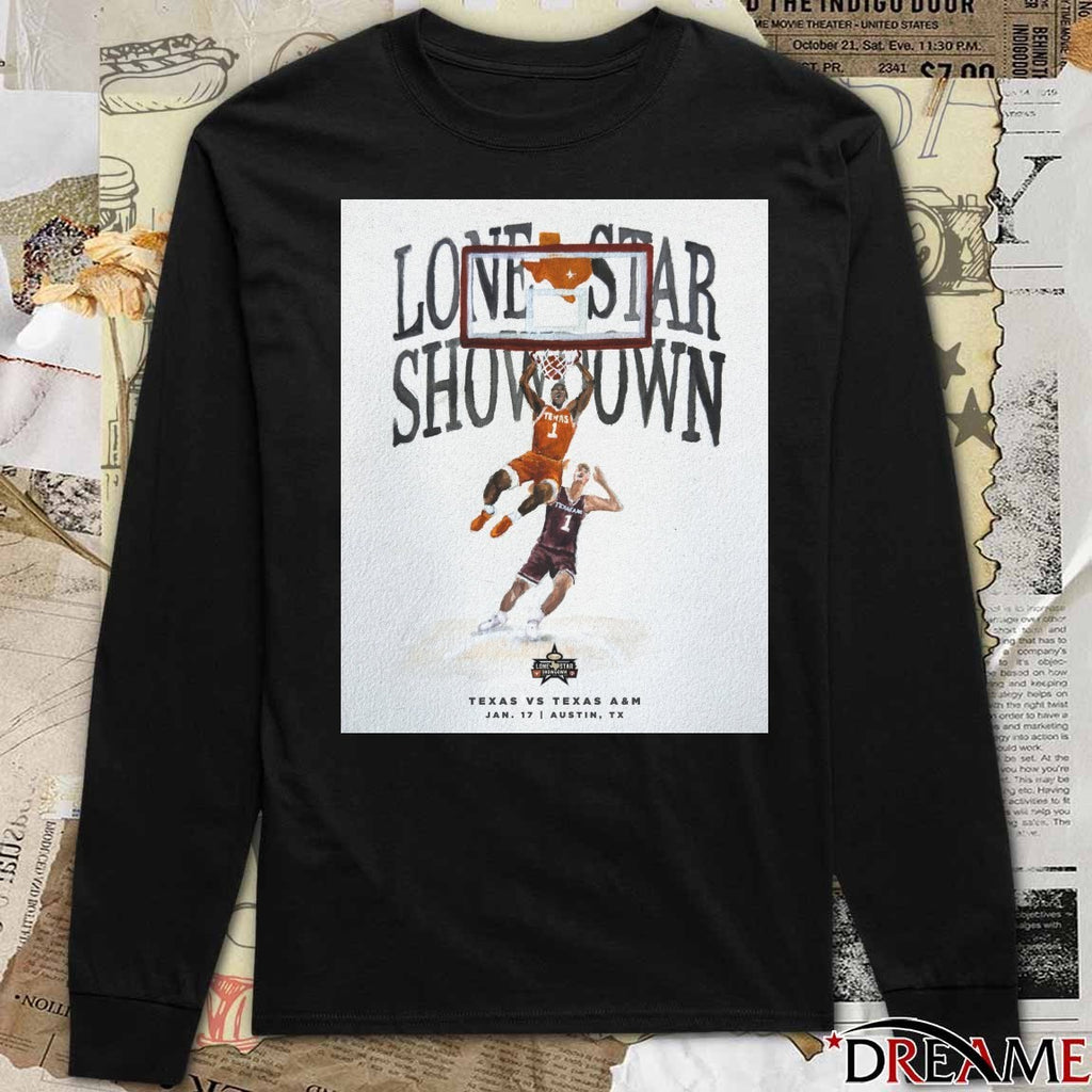 Lone Star Showdown Texas Vs Texas A&M January 17 2026 Austin TX Poster t-shirt