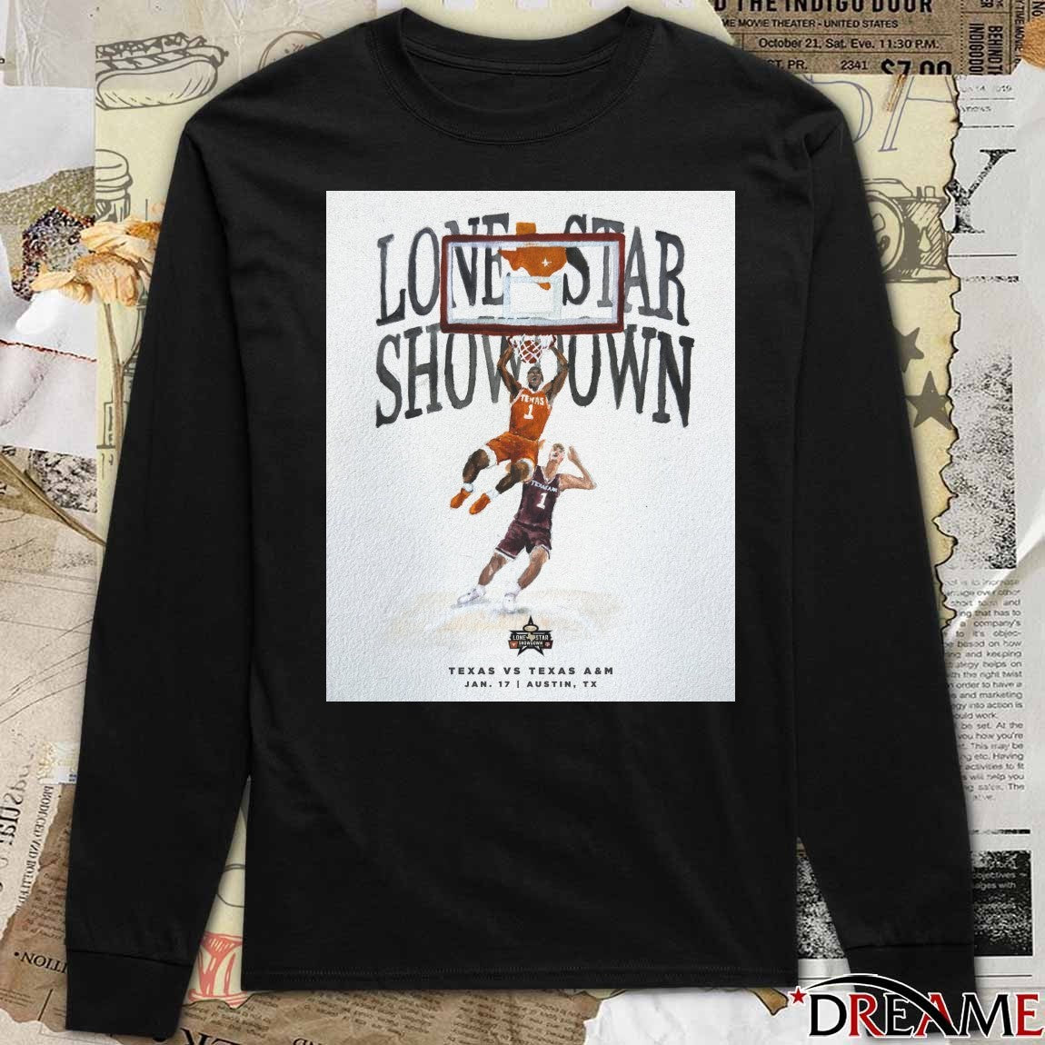 Lone Star Showdown Texas Vs Texas A&M January 17 2026 Austin TX Poster t-shirt
