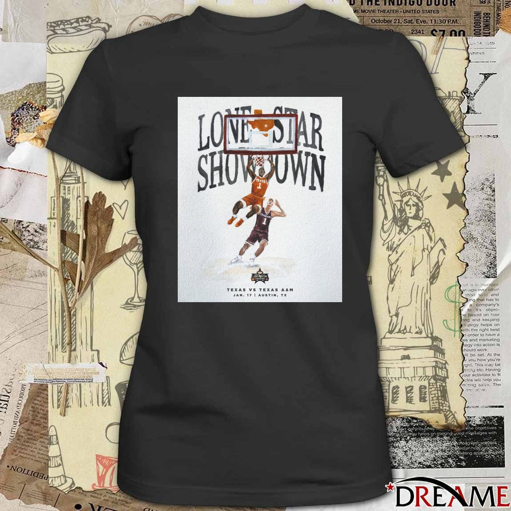 Lone Star Showdown Texas Vs Texas A&M January 17 2026 Austin TX Poster t-shirt