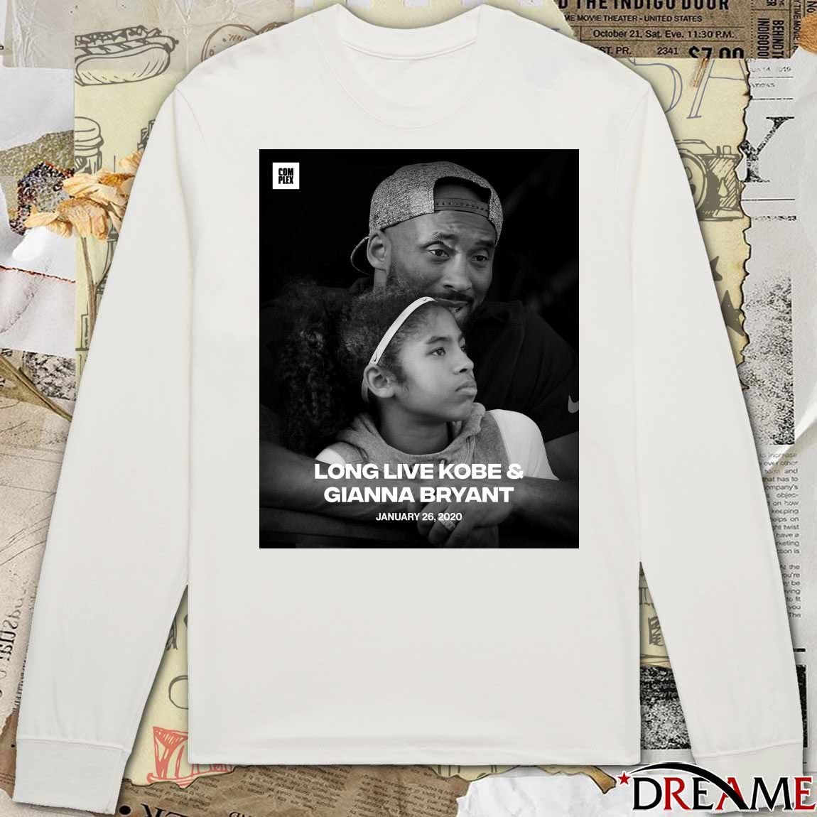 Long Live Kobe And Gianna Bryant January 26 2020 Poster t-shirt