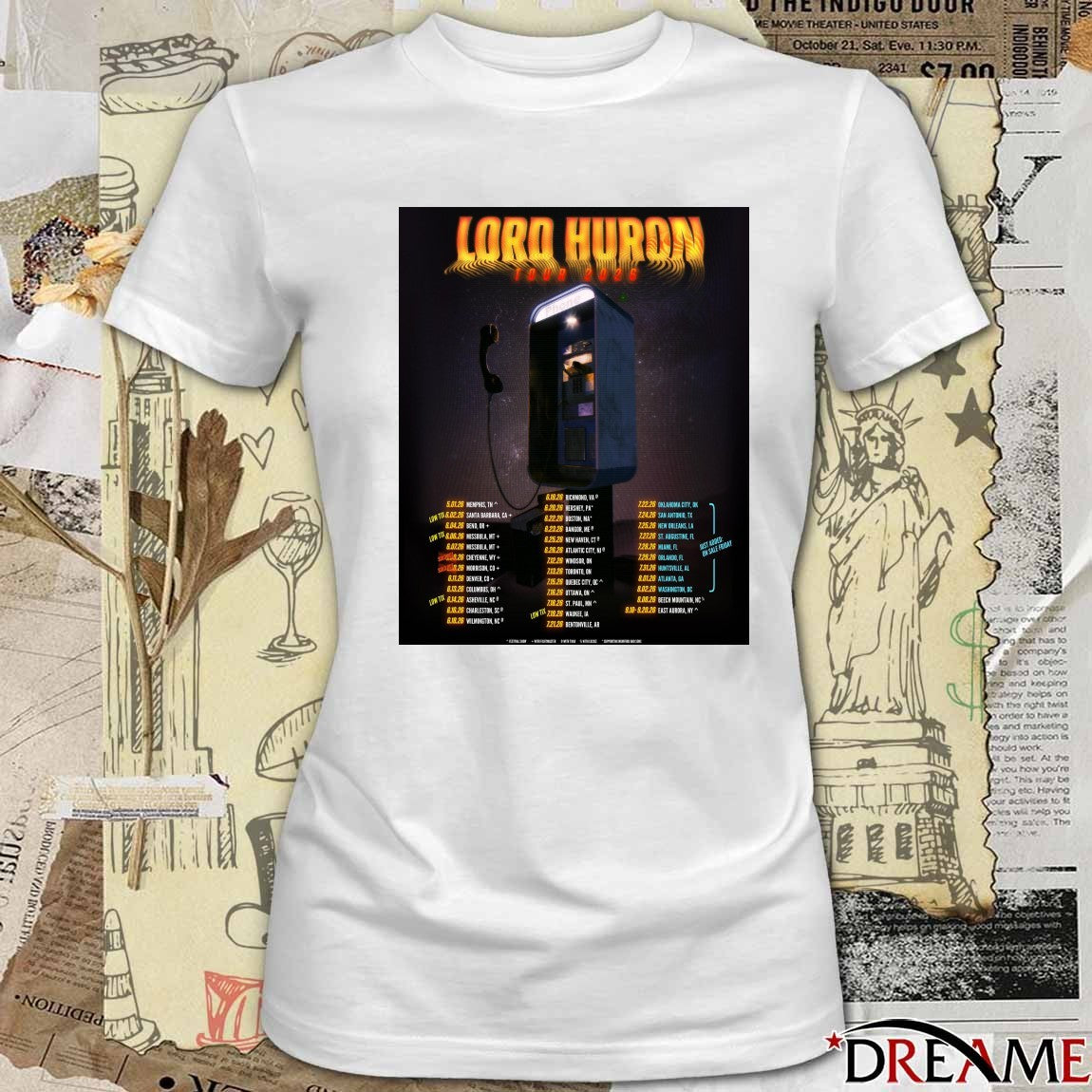 Lord Huron 2026 North American Tour Dates Cosmic Selector Tour Poster t-shirt