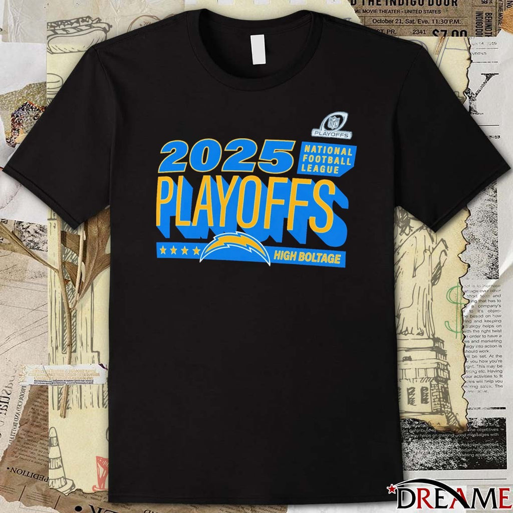 Los Angeles Chargers 2025 National Football League Playoffs Ready High Boltage t-shirt