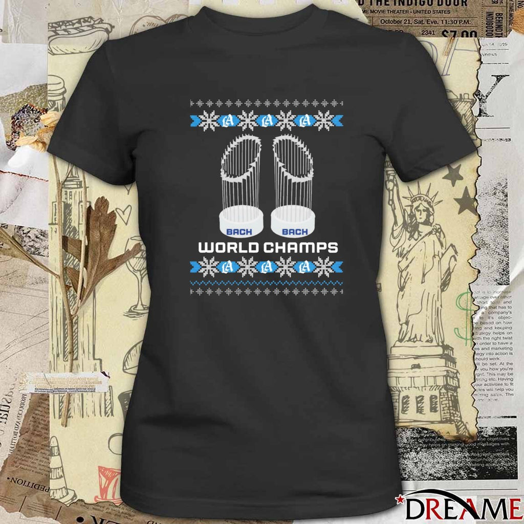 Los Angeles Dodgers 2025 Back 2 Back World Series Ugly Christmas Sweater t-shirt
