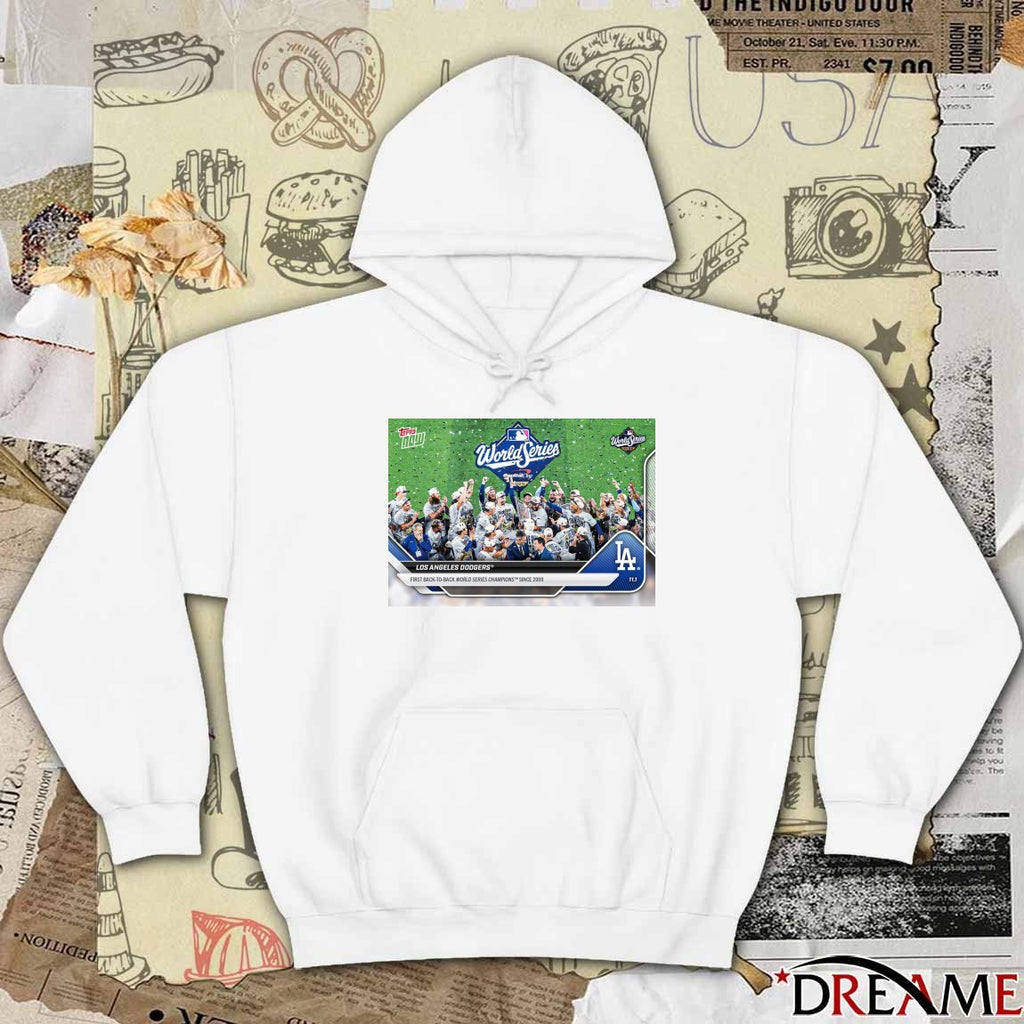 Los Angeles Dodgers 2025 MLB Topps First Back To Back World Series Champions Since 2000 Card t-shirt