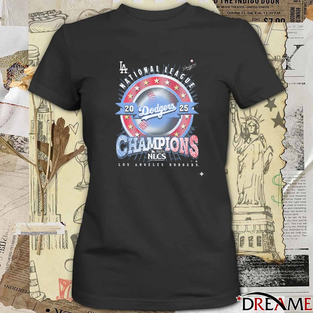 Los Angeles Dodgers 47 MLB 2025 NLCS National League Champions t-shirt
